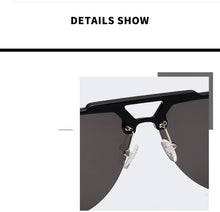 NEW Fashion Semi Rimless Pilot Red Sunglasses - Phoenix Gold